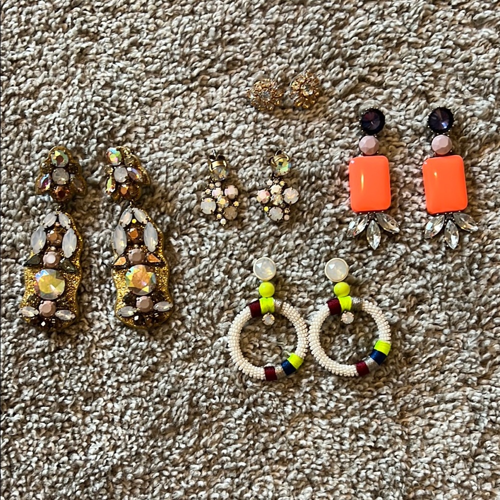 Lot of 5 J Crew earrings
